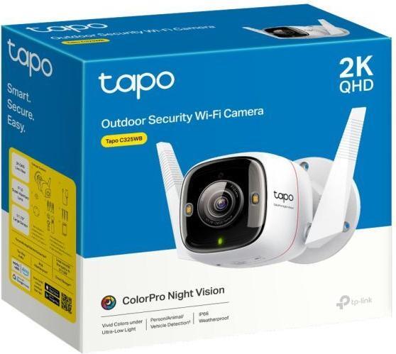 Image du produit TP-Link Tapo C325WB 4MP QHD Caméra d'extérieur ColorPro MicroSD (2688 x 1520 pixels)