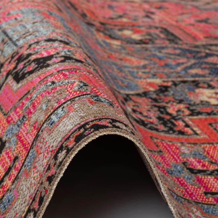 Actual product image Pergamon Kurzflor Designer Teppich Modern Vintage Orient Muster (160 x 230 cm)