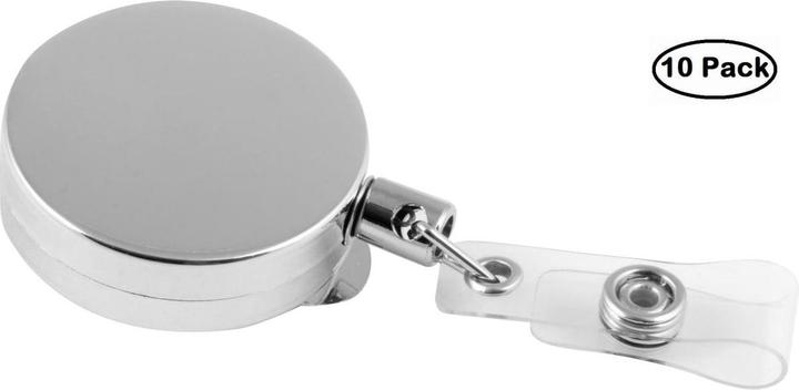Immagine prodotto Europel Portabadge con yoyo, metallo, rotondo, argento