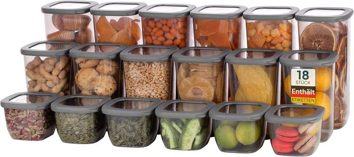 Uandu Luftdichtes 18-teiliges Vorratsdosen-Set (21 l)