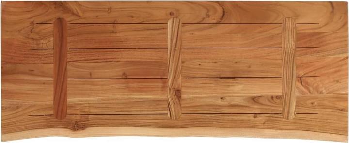 Immagine prodotto VidaXL Piano del tavolo rettangolare con bordo ad albero Piano del mobile in legno massiccio di acacia