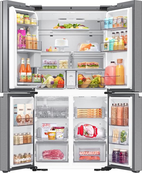 Actual product image Samsung RF65DG9H0ESREF, French Door (stainless steel, Family Hub, Cool Select+, Beverage Centre) (636 l)