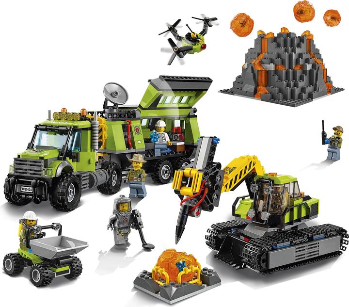 Produktbild LEGO City Vulkan-Forscherstation (60124, LEGO City)