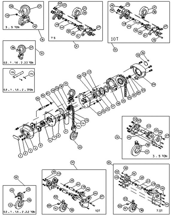 Actual product image Proton Chain hoist HKZ-2000