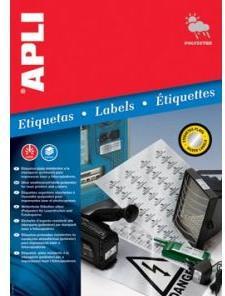 Produktbild Apli Typenschild-Etiketten, 45,7 x 21,2 mm, silber