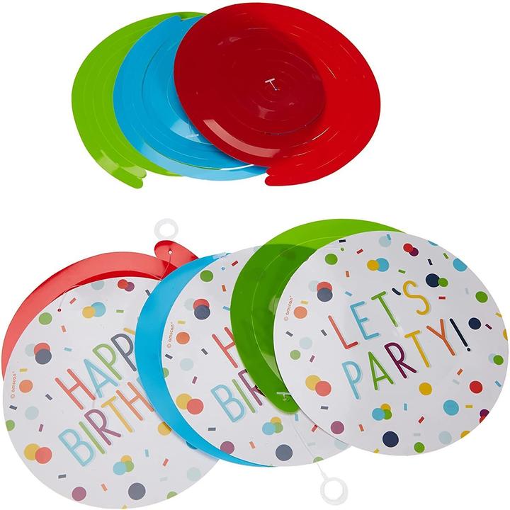 Produktbild Amscan Wirbel PartyDekoration Geburtstag 6erPack Folie Papier
