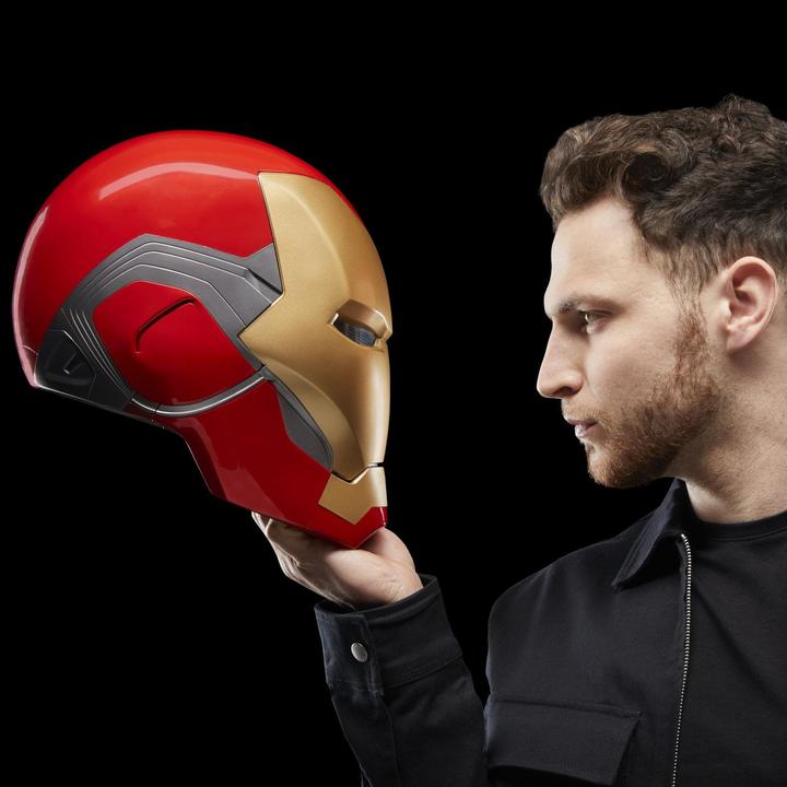 Actual product image Hasbro Avengers: Endgame Marvel Legends Electronic Helmet Iron Man Brand LXXXV