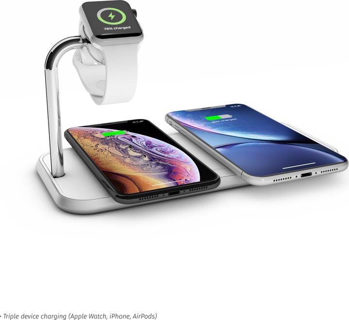 Actual product image Zens Aluminium Dual Wireless Charger + Watch (20 W)