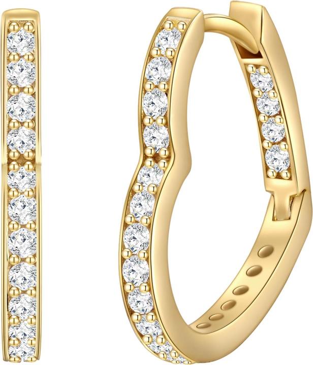Produktbild Rafaela Donata Damen Herz Sterling Silber Zirkonia gelbgold - 30460 (Sterling Silber)