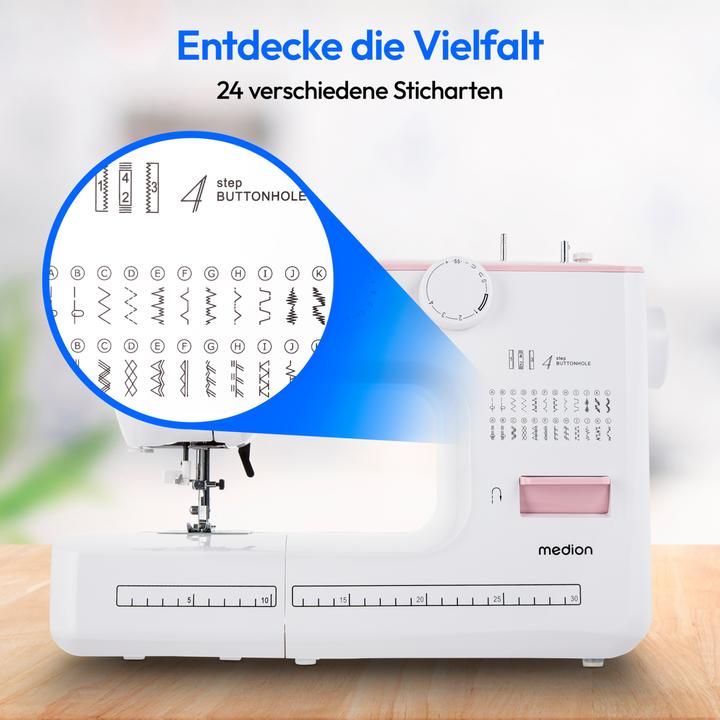 Produktbild Medion LIFE® Freiarm-Nähmaschine SM60 (MD10689)