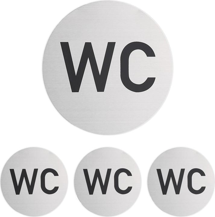 Produktbild Relaxdays 4x WC Schild