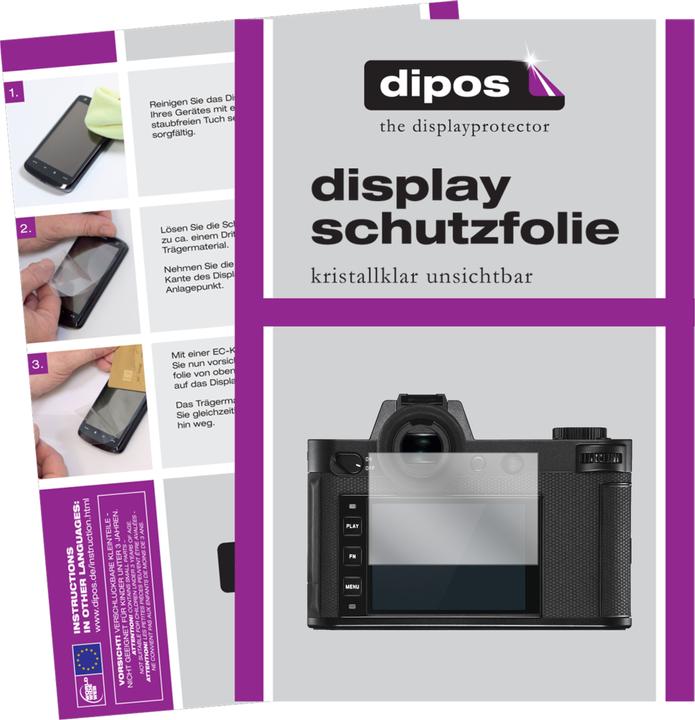 Dipos Displayschutzfolie Crystalclear (Displayschutz, Leica SL2)
