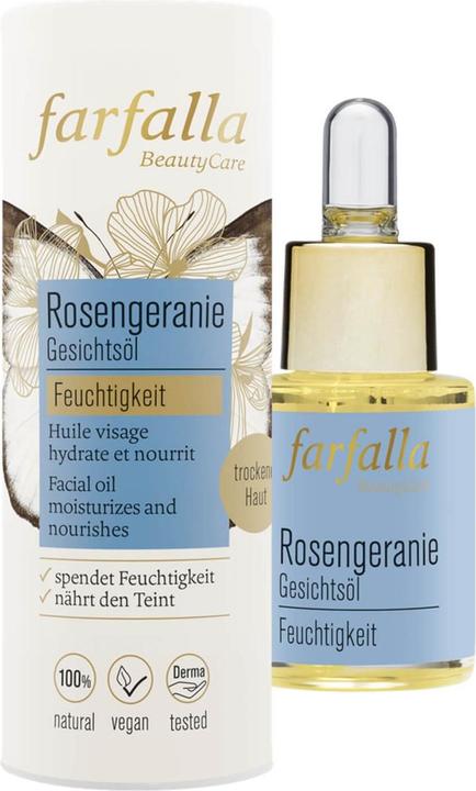 Farfalla Feuchtigkeitsspendendes Gesichtsöl Rosengeranie Öl (15 ml, Gesichtsöl)