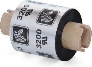 Actual product image Zebra Ribbon, wax/resin, 33mm x 74m (3.30 cm, Black)