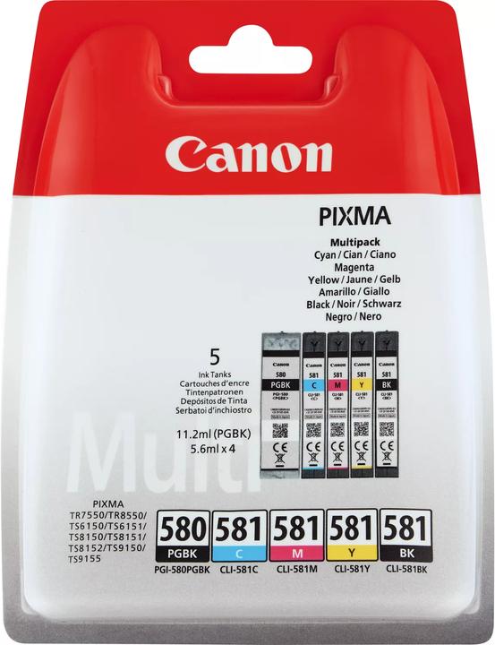 Canon CLI-581/PGI-580 (M, C, Y, CF, PGBK)