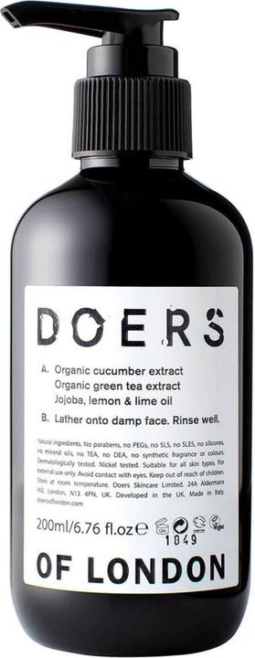 Actual product image Doers of London Facial Cleanser (Cleaning cloths, 200 ml)