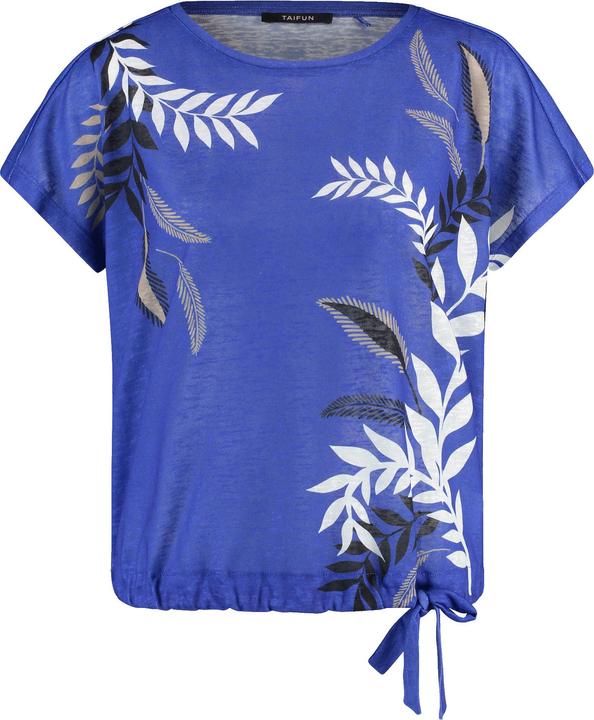Actual product image Taifun Casual shirt with drawstring hem T-shirt short sleeve round neck - 62818 (36)