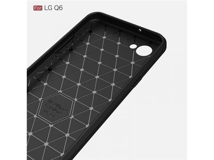 Produktbild Screenguard LG Q6 Hülle Carbon Brushed Soft TPU (LG Q6)