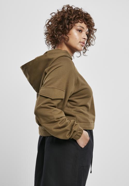 Immagine prodotto Urban Classics Felpa da lavoro corta da donna con cappuccio (4XL)