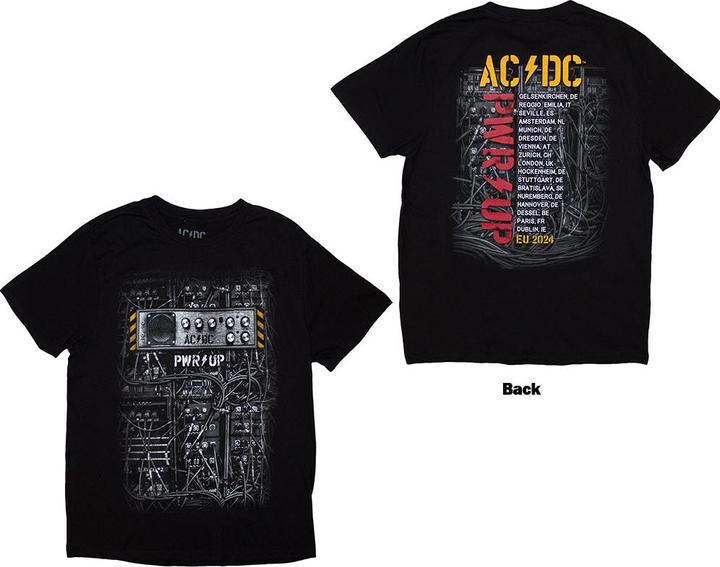 AC/DC Control Wires PWR-UP EU Tour 24 Back Print