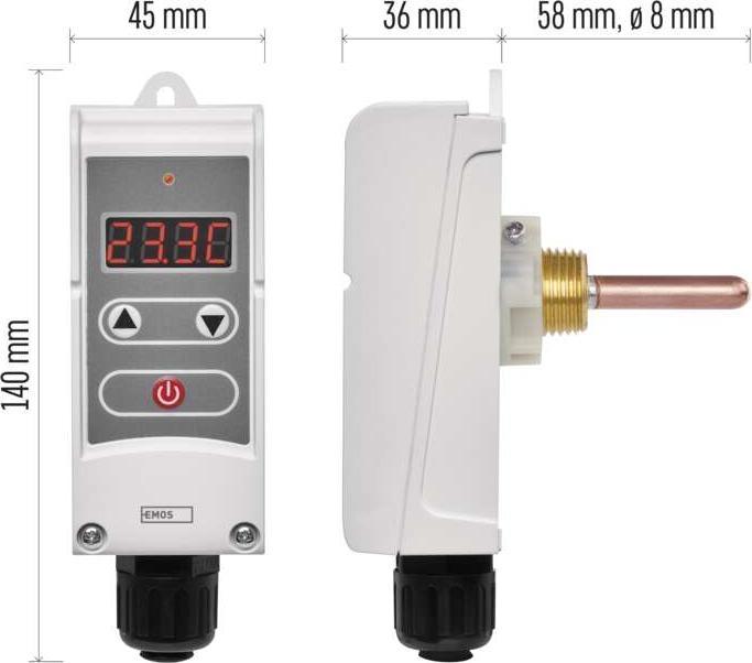 Produktbild Emos Thermostat mit Tauchhülse P5686