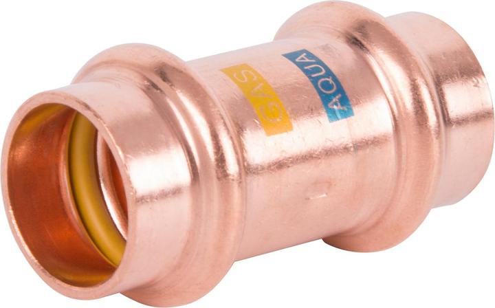 Actual product image Magni Pressfittings Copper V Contours All variants Drinking water Gas Heating (socket, 15) (Press connection)