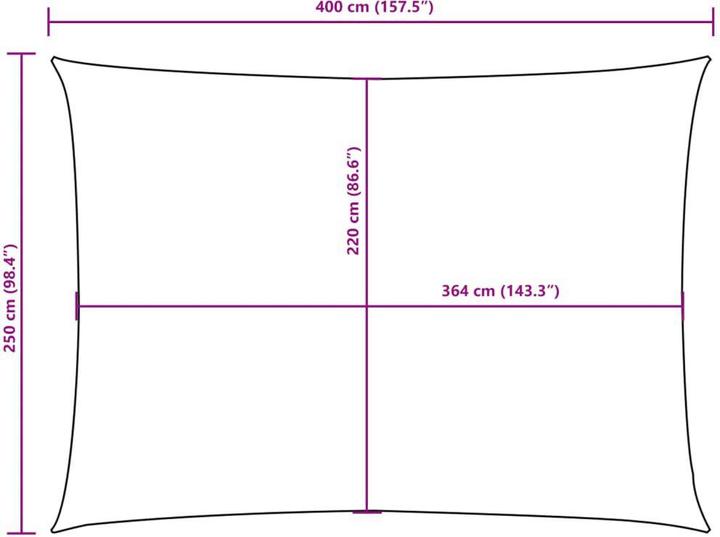 Actual product image VidaXL Nezhatok (250 x 400 cm)