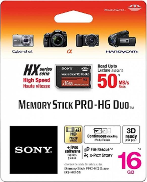 Produktbild Sony Memory Stick Pro-HG Duo (16 GB, Memory Stick Pro HG Duo)
