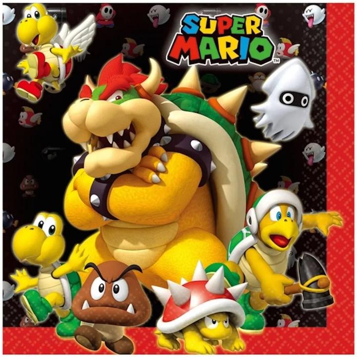Image du produit Amscan 20 Servietten Super Mario (20 x, 33 x 33 cm)