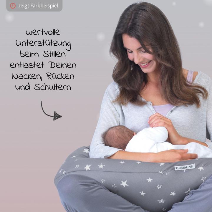 Produktbild Theraline Stillkissen "Das Original" mit Polyester Hohlfaser Füllung inkl. Bezug 190 cm (38 cm)