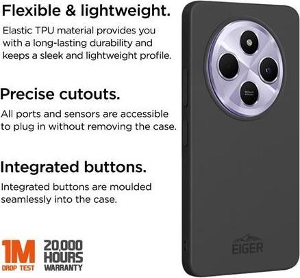 Immagine prodotto Eiger Grip Case (Xiaomi Redmi 14C, Xiaomi Poco C75)