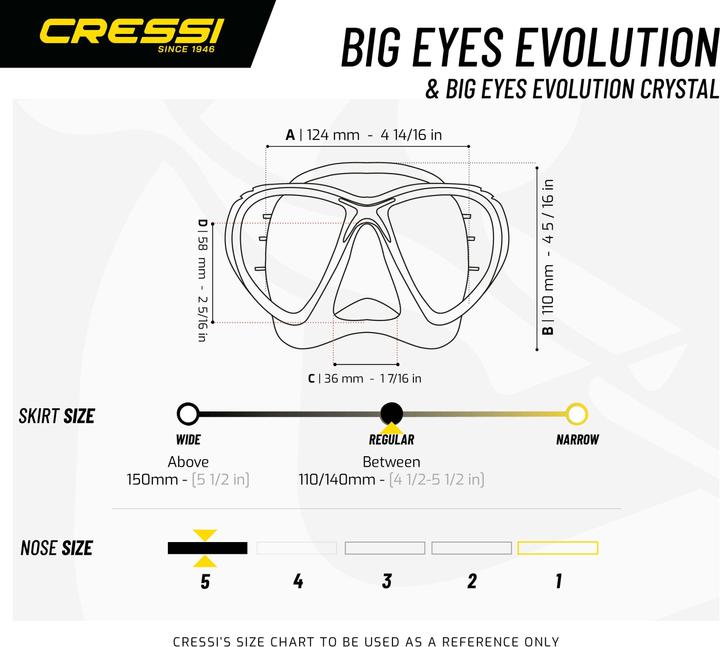 Image du produit Cressi Big Eyes Evolution Crystal