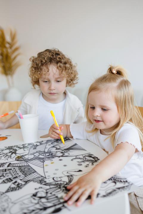 Immagine prodotto Funny Mat Tappeto da colorare lavabile Il principe e la principessa (48 x 33,5 cm)