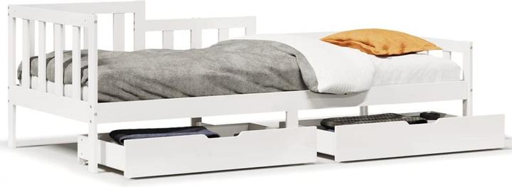 Immagine prodotto VidaXL Letto da giorno Letto per ospiti Divano letto Divano letto cassetti 90x190cm in legno massiccio (90 x 190 cm)