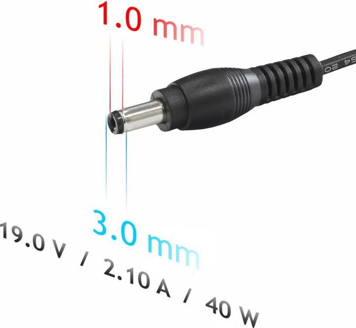Actual product image Akyga AK-ND-22 - Notebook - Indoor - 100-250 V - 55 +/- 5 Hz - 40 W - 19 V (40 W)