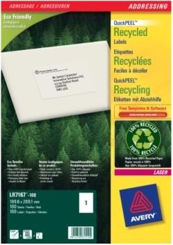 Actual product image Avery Shipping labels opaque