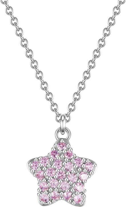 Glanzstücke München Kinder Stern Sterling Silber Zirkonia Silber 35,0 cm Basiskette + 7,5 cm Verlängerung - 30456 (Sterling Silber)