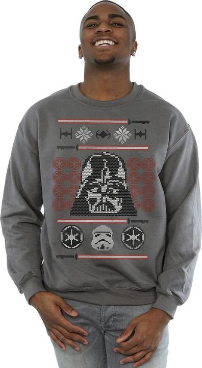 Produktbild Star Wars Christmas Vader Head Fair Isle Sweatshirt (M)