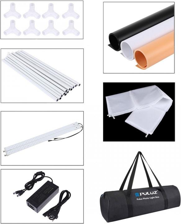 Produktbild Puluz Fotostudio mit integrierter LED Beleuchtung (Aufnahmebox)