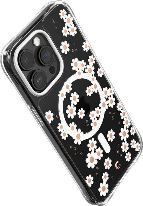Actual product image Cyrill Cecile MAG iPhone 15 Pro 6.1" Magsafe white daisy ACS06759 (Apple iPhone 15 Pro)