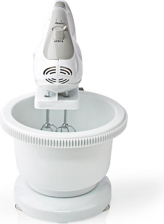 Image du produit Nedis Mixeur à main 200 W 5 vitesses Fonction turbo Turning Bowl / 2 crochets pétrisseurs / 2 fouets (200 W)