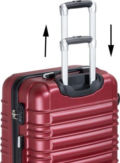 Produktbild Juskys Hartschalen Kofferset Rom (120 l, Handgepäck (bis 50l), M (50 - 90l), L (90 - 115l), XL (ab 115l))