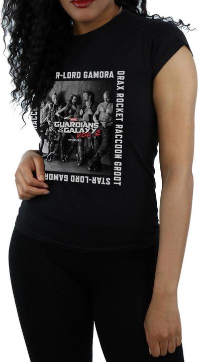 Actual product image Womens/Ladies Guardians Of The Galaxy Framed Poster Cotton T-Shirt (L)