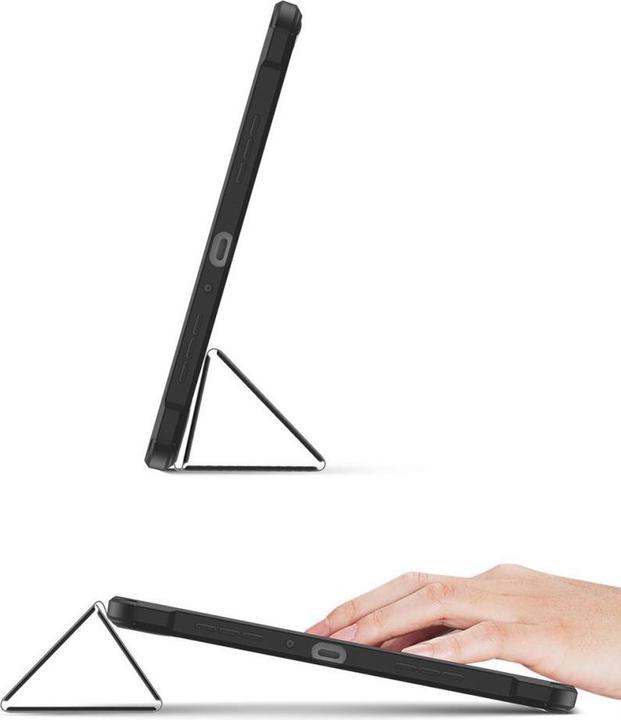 Actual product image Dux Ducis Toby Armored Flip Smart Case for Oppo Pad with pen holder, black (Oppo Pad 11'')