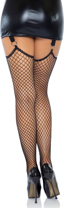 Image du produit Leg Avenue Bas Industriels En Filet Avec Jarretelles Fixées Par Un Joint Torique Taille Unique (Taille unique)