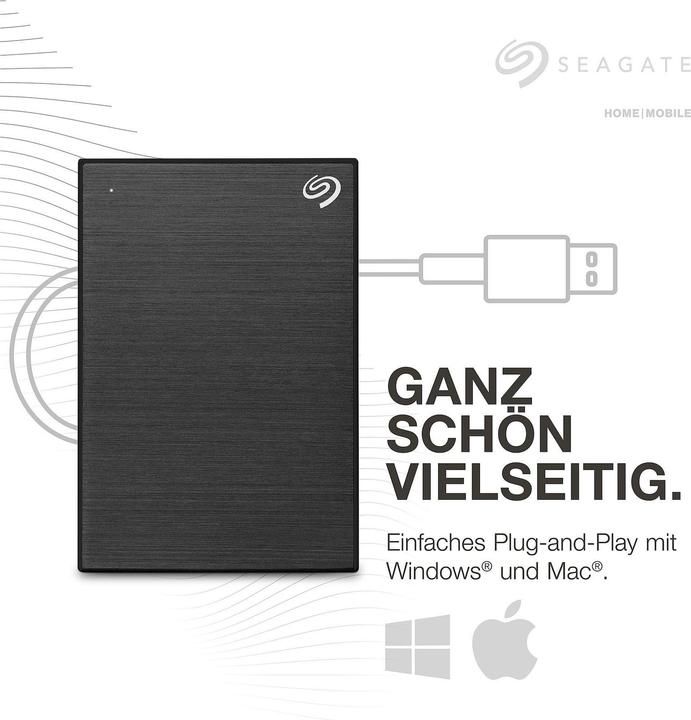 Productafbeelding Seagate One Touch met wachtwoord 2TB Zwart (2 TB)
