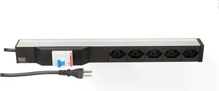Image du produit Bachmann 19 PDU 5x T23, 1U, interrupteur Fi, noir