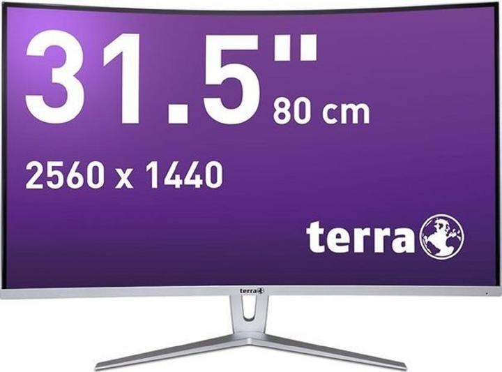 Immagine prodotto Wortmann TERRA LCD/LED 3280W V2 argento/bianco CURVO 2xHDMI/DP (2560 x 1440 pixel, 32")