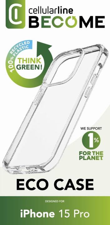 Actual product image Cellularline Become Eco Case (Apple iPhone 15 Pro)