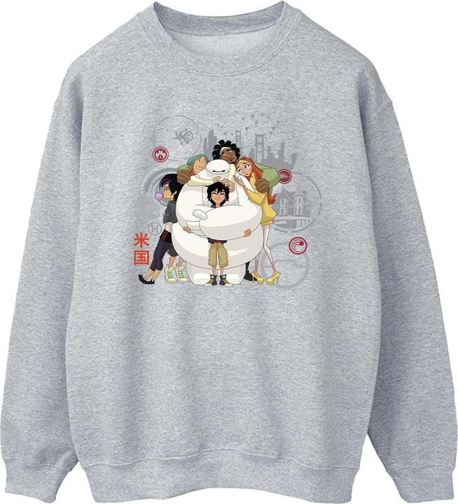 Actual product image Disney Mens Big Hero 6 Baymax Group Hug Sweatshirt (M)